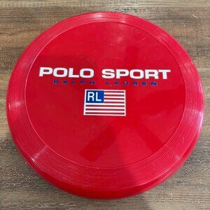 Polo Sport Ralph Lauren Red Beach Frisbee Vintage America Flag Y2K Retro 90s